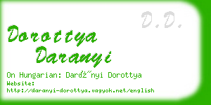 dorottya daranyi business card